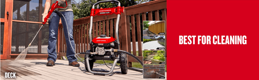 CRAFTSMAN Electric Pressure Washer, Cold Water, 2100-PSI, 1.2 GPM, Corded (CMEPW2100)