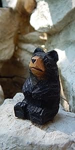 Hand-Carved Cardinal Figurine –Red Wood Bird Figurine Miniature Garden Statue Carving Home Decor Sculpture, Miniature Wildlife Sculpture, Handmade Garden Ornament & Rustic Home Decor Accent