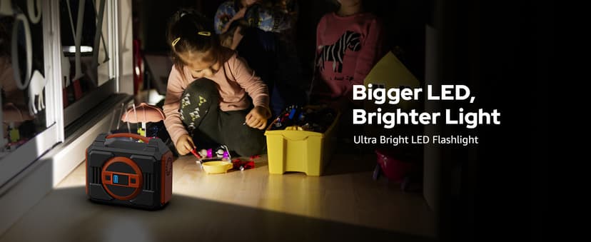 Solar Powered Generator 300W Rated, Portable Sola Generator Power Station with Solar Panels 40W Included, 220Wh Sola Power Bank with AC Outlet 110V Pure Sine Wave for Home Use Camping Outdoor