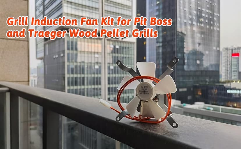 QuliMetal Induction Fan Kit Replacement for Traeger, Pit Boss, Camp Chef, and Sam's Club Pellet Grills – Heavy Duty Combustion Fan for Traeger KIT0019, 110V PA66