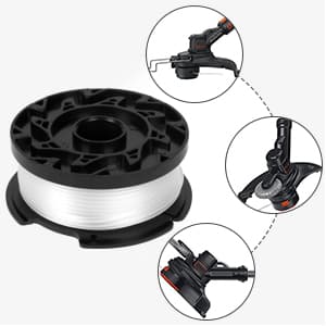 GreatBuddy 3 Pack AF-100 Weed Eater String Compatible with Black Decker Wacker String Trimmer Line, 30ft, 0.065 Inch