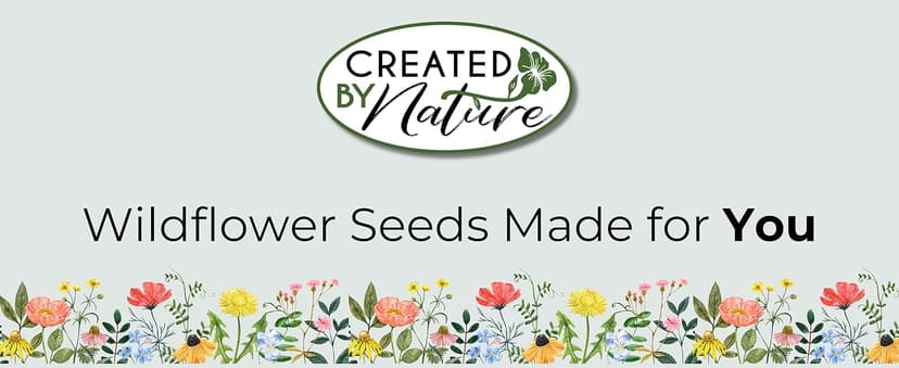 Drought Tolerant Wildflower Seed Mix, Covers 325 Sq Ft, 15 Flower Varieties, Over 67,000 Seeds, Created By Nature