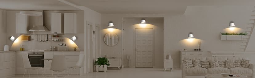 Battery Operated Wall Light, LED Lamp with 360°Adjustable Lighting Indoor Light 3 Color Modes Brightness Levels Touch Control, Mounted for Bedroom Reading Bedside-1Pack White