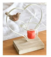 Marbrasse Desktop Glass Planter Hydroponics Vase,Planter Bulb Vase with Holder for Home Decoration,Modern Creative Bird Plant Terrarium Stand, for Plant Terrarium