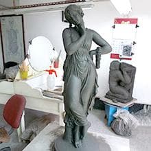 Design Toscano KY47018 Flora Divine Patroness of Gardens Roman Statue, 14 Inches Wide, 14 Inches Deep, 31 Inches High, Antique Stone Finish