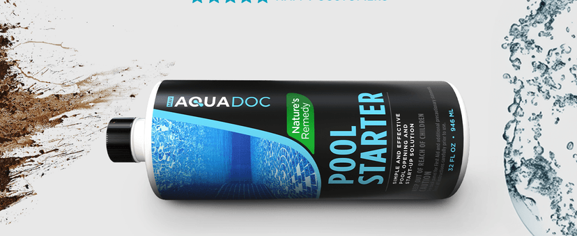Pool Opening Chemical - 32oz for up to 30,000 gallons - Pool Starter Kit for Above Ground & Inground Pools - AquaDoc Pool Chemicals Made in USA
