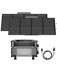 EF ECOFLOW DELTA Pro Ultra with Smart Home Panel, 6000Wh Power Station, 120/240V 7200W AC Output, Lifepo4 Home Battery Backup Expandable to 90kWh, 2H to Full Charge, Solar Generator for Home Use, RV