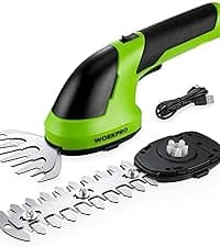 WORKPRO Cordless Grass Shear & Shrubbery Trimmer - 2 in 1 Handheld 7.2V Electric Grass Trimmer Hedge Shears/Grass Cutter Rechargeable Lithium-Ion Battery and Type-C Cable Included