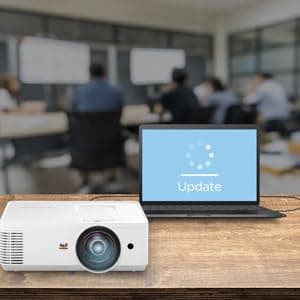 ViewSonic PS502W 4000 Lumens WXGA Short Throw Projector with HDMI and USB Type A Connectivity for Business and Education