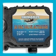 Swimables 180 Degree Rotation 3-Port 24 Volt AC Universal Valve Actuator Replacement for Pool and Spa Automation Systems