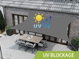 LOVE STORY Waterproof 10'x10' Rectangle Sand Sun Shade Sail Cannoy UV Resistant for Outdoor Patio Garden Backyard (We Make Custom Size)