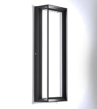 Outdoor Wall Sconce Lights,2Packs 10%-100% Dimmable LED Modern Porch & Patio Wall Light Fixture, 23.6in Black Exterior Sconce Wall Mounted Lights Suitable for Garage Courtyard House(6000K)