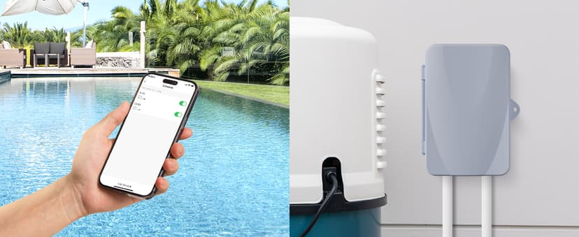 BN-LINK Pool Pump Timer, Outdoor Indoor Smart Wi-Fi Timer Box, 2HP 40A Max, 120, 240, 277 VAC, for Pool Pump, Water Heater, Fans, SPA, APP Remote Control, Compatible with Alexa, Google Assistant