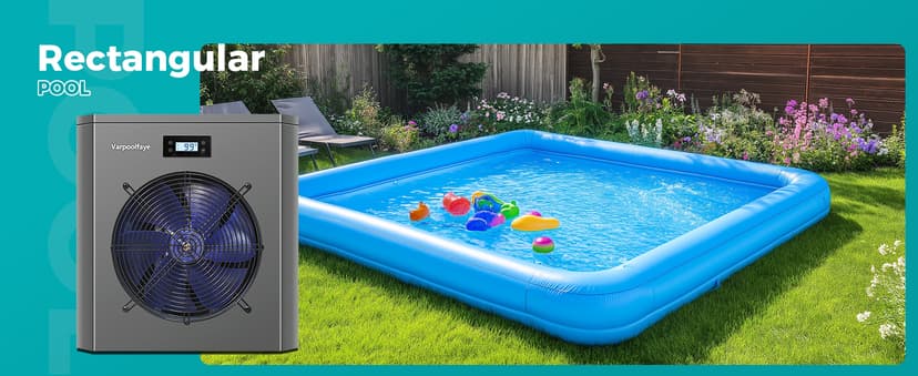 16000 BTU Swimming Pool Heat Pump 5000 Gallon Electric Pool Heater for Above Ground Pool 5KW Heating or Cooling WiFi Control Timer Pool Heater 120V 60Hz