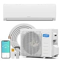 ROVSUN 9000 BTU Wifi Enabled Mini Split Air Conditioner & Heater with Inverter, 19 SEER2 Energy Saving 115V Ductless Split AC Unit with Pre-Charged Condenser, Heat Pump & Installation Kit