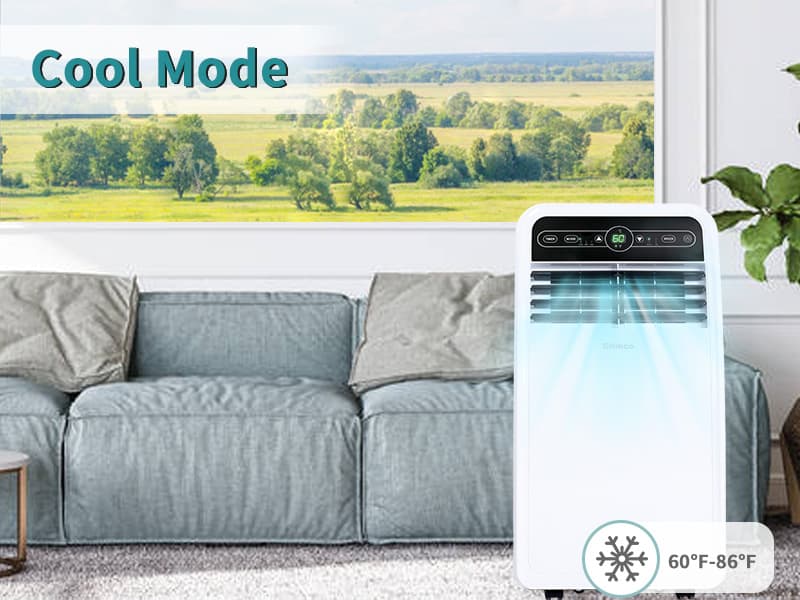 Shinco 10,000 BTU Portable Air Conditioner, Portable AC Unit with Built-in Cool, Dehumidifier & Fan Modes for Room up to 300 sq.ft, RC, 24 Hour Timer, Window Kit