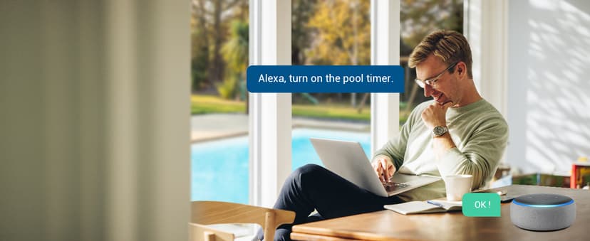 DEWENWILS Pool Pump Timer, Outdoor Wi-Fi Box, Heavy Duty 40A 120-277 VAC 2HP Wireless Controller Timer, Water Heater, Compatible with Smart Phone, Alexa, Google Assistant, UL Listed