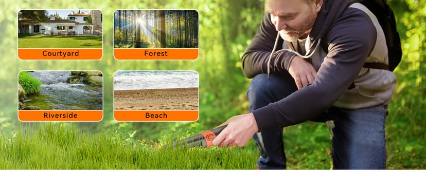 SUNPOW Metal Detector Pinpointer for Adults & Kids - Waterproof Handheld Pin Pointer Wand - High Sensitivity 360° Detection - Easy to Use 2 Alert Modes - Treasure Pinpointing Finder Probe - OTMD12