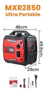 MaXpeedingrods 3500 Watt Portable Inverter Generator Gas Powered, EPA Compliant, Compact and Lightweight for Home Backup Power, Outdoor Camping, RV and Trailer