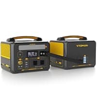 Vtoman 2376Wh Portable Power Station Bundle with Extra Battery & 200W Solar Panel Included, Up to 3000W Solar Generator for Home Backup, Off-grid, Road Trip, RV, Camping, Emergencies