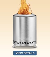 Smokeless Tabletop Fire Pit Outdoor - 8 Inch Mini Fire Pit, Wood Pellet Table Top Firepit, Portable Table Top Pit for Outside Patio, Small Pits Patio Heater Stove, Tabletop Firepit