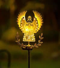 Solar Owl Garden Statue, Outdoor Waterproof Handmade Resin Statue,Garden Sculpture with Solar LED Lights, Warm Owl Statue Decoration, Suitable for Roads, Yards, lawns (Warm Owl Family)