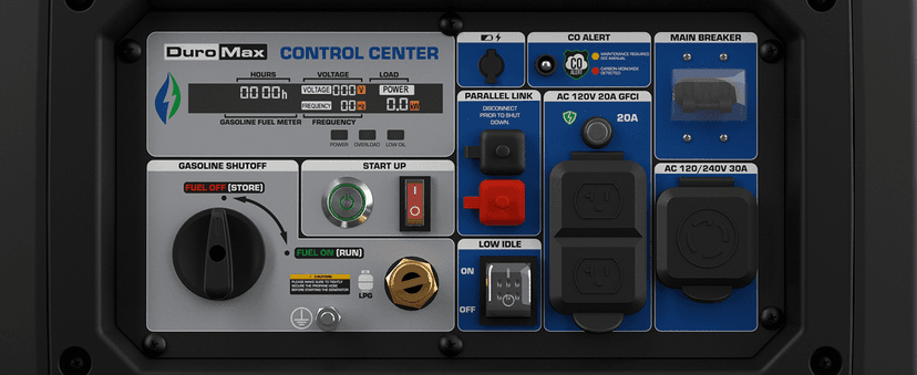 DuroMax XP7000iH 7,000-Watt Dual Fuel Portable Digital Inverter Generator - Gas & Propane, Remote Electric Start, RV & Emergency Ready