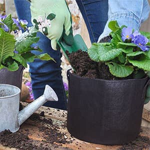 12-Pack 10 Gallon Thickened Non-Woven Grow Bags, Aeration Fabric Pots with Handles