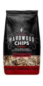 Fire & Flavor Premium All Natural Wood Chips for Smoker - Wood Chips for Smoking - Smoker Wood Chips - Smoker Accessories Gifts for Men and Women - Hickory - 2lbs