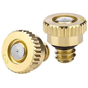 Misting Cooling System 98.4FT (30M) Misting Line + 50 Brass Mist Nozzles + 50 T-Connectors + 1 Faucet Adapters (3/4") Outdoor Mister for Patio Garden Greenhouse Trampoline for Waterpark