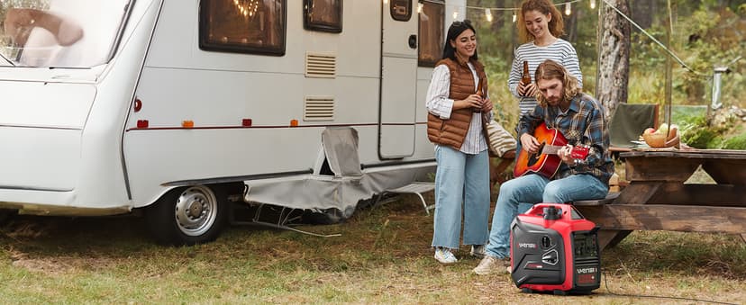 Portable Inverter Generator 2500W Gas Powered, Long Runtime Gas Generator for Home Backup, Emergency, Camping, EPA Compliant 2025 Version