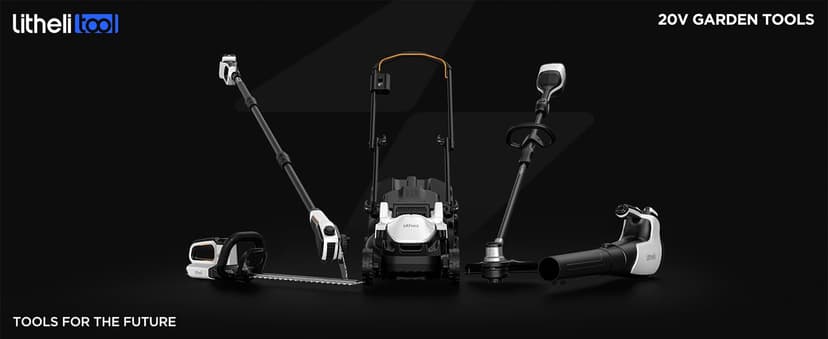 Litheli 2x20V 14" Brushless Cordless String Trimmer, Battery Powered Weed Eater, U20 Series Grass Trimmer with 2.5Ah Battery, Dual Line Bump Feed for Lawn Trimming, Lawn Care