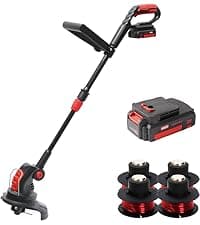 MZK 40V(2 x 20V) 13”Cordless Electric Lawn Mower,with 4-Position Height Adjustment,Compact and Lightweight Push Battery Powered Lawn Mower (2 * 4AH Batteries)