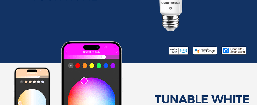 Smart Light Bulbs 75W Equivalent, 1100LM 12W RGBCW BR30 E26 Recessed Flood Light Bulb Compatible with Alexa/Google Assistant/Smart Life, No Hub Required, 2.4G WiFi, ETL Listed, 4PCS