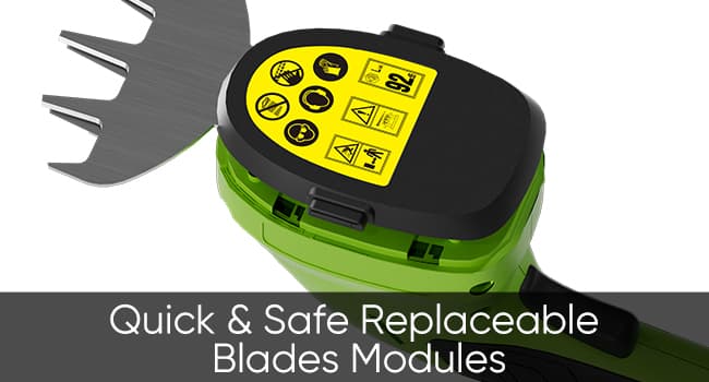 SHALL Cordless Grass Shear & Hedge Trimmer - 7.2V Electric Bush Trimmer 2 in 1 Handheld Shrub Shears, Lightweight Hedge Clippers Grass Cutter w/ 2.0Ah Rechargeable Battery & Type-C Fast Charger -Green