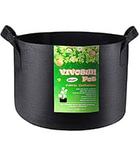 VIVOSUN 50-Pack 3 Gallon Grow Bags for Plants, Black-and-White Thick Plastic Bags for Potting Seedlings, and Rooting