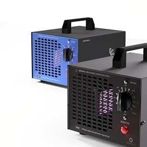 Airthereal MA5000 Commercial Ozone Generator, High Capacity Ozone Machine Odor Removal - Home Air Ionizers O3 Deodorizer for Rooms, Smoke, Cars and Pets, Eliminate Odors up to 2000sq.ft., Blue