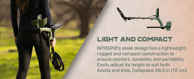 MINELAB X-Terra Intrepid, All-Terrain Professional Pinpointing Metal Detector for Adults with Waterproof Coil, 2 Detect Modes, and Clear Target IDs