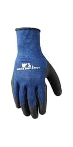 Wells Lamont Pack Nitrile Work Gloves | Lightweight, Abrasion Resistant, Blue/Grey | Large