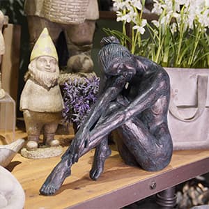 Guichifun Yoga Dancer Statue Home Decoration - Resin Bronze Sculpture Modern Creative Home Garden Statue Handicrafts Art Ware Home Décor Office Room or Outdoor Garden Gifts 16.3 x 7.15 x 13.9 Inch