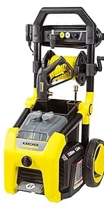 Kärcher Pressure Washer K1800PS, Max 2250 PSI, 3 Spray Nozzles, Detergent Tank, For Cars, Driveways, Siding, Patios, 1.46 max. GPM