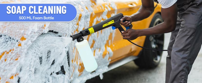 Electric Pressure Washer - 5000PSImax 3.2GPM ZHUOLIN Power Washer for Cars Washing with 25FT Pressure Hose, Blue