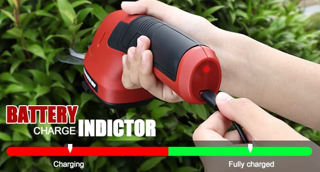 NEU MASTER Cordless Grass Shear, 2-in-1 Handheld Hedge Trimmer, 7.2V Electric Grass Trimmer with Type-C Cable and 2.0Ah Rechargeable Battery, Lightweight Shrubbery Trimmer for Garden Yard Lawn