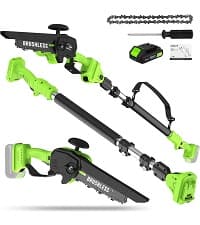 Steelite 13.2” Electric Lawn Mower for Small Yards - 2-in-1 Compact, Lightweight Brushless Motor, 21V 4.0Ah Battery & Charger Included, Green