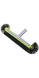 Sepetrel Upgrade Pool Vacuum Head with Side Brush & Universal Rotatable Hose Adapter,Weighted Triangular Shape(Safe for Vinyl Liner Pool)