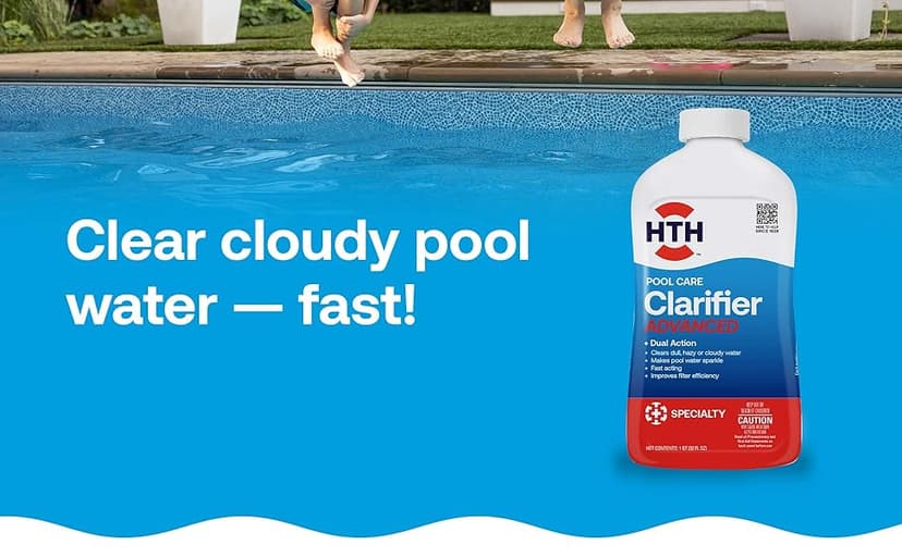 HTH 67067 Swimming Pool Care Clarifier Advanced - Crystal Clear Water in 24 Hours