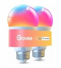 Govee Smart Light Bulbs, 1200 Lumens Dimmable BR30 Bulbs, RGBWW Color Changing Light Bulb, Flood Light Bulbs Work with Alexa, Google Assistant, WiFi & Bluetooth LED Bulbs, Music Sync, 2 Pack