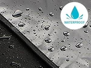 NEXCOVER Offset Smoker Cover - 60 Inch Waterproof Charcoal Grill Cover, Outdoor Heavy Duty BBQ Cover, Rip Resistant Smokestack Barbecue Cover for Brinkmann Char-Broil Weber Nexgrill, Black.