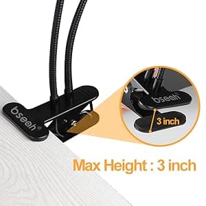 bseah Grow Light Plant Light Indoor Plants, Full Spectrum Clip Plant Growing Lamp, 10-Level Dimmable, Auto On Off Timing 3 9 12Hrs (2 Pack)