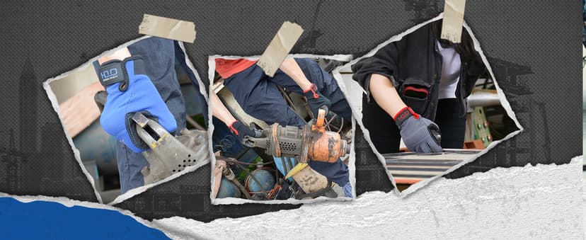 HANDLANDY Work Gloves for Men & Women, Utility Mechanic Working Gloves Touch Screen, Flexible Yard Work Gloves